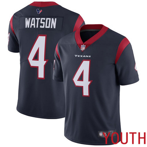 Houston Texans Limited Navy Blue Youth Deshaun Watson Home Jersey NFL Football 4 Vapor Untouchable